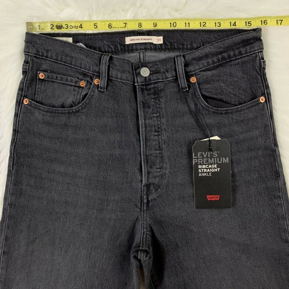 Levi's Ribcage Straight Ankle Denim Jeans - Picture 3 of 8